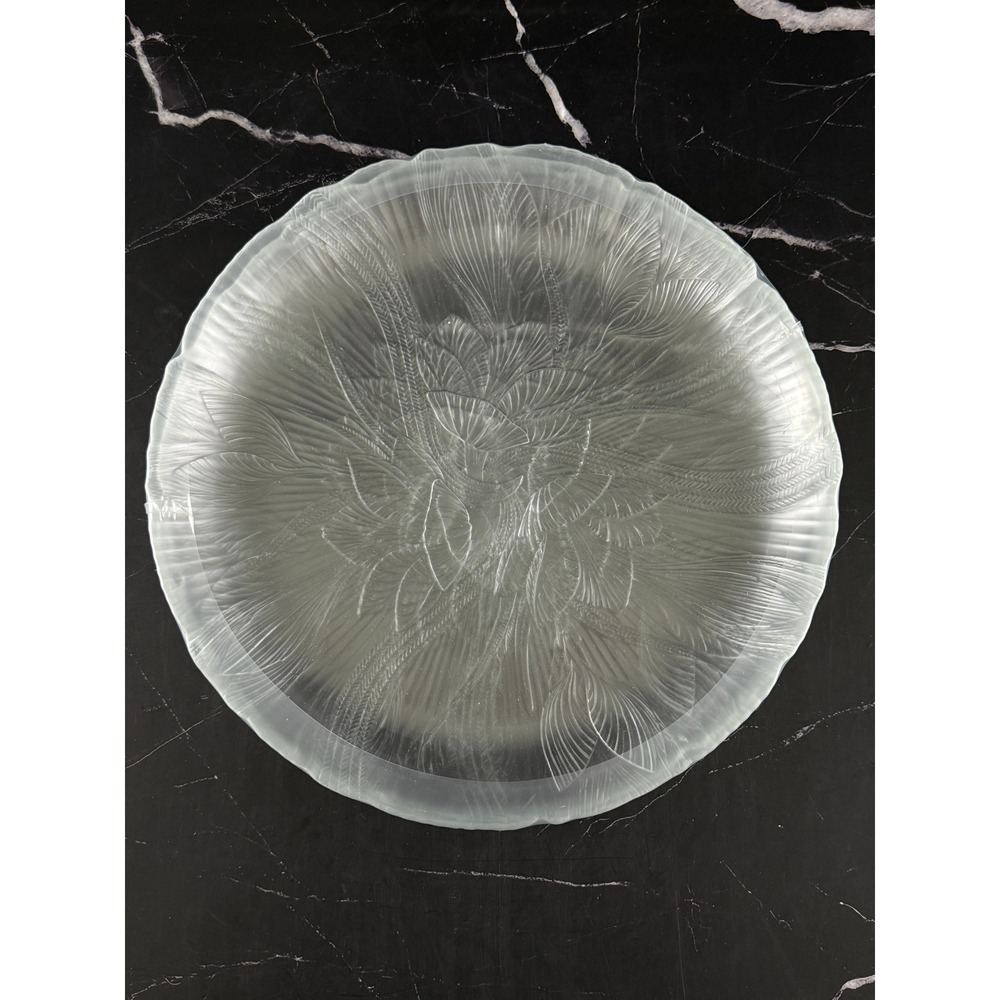 VTG NIB Set of 4 Arcoroc Magnolia Tempered Glass 10 1/2in Dinner Plates